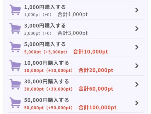 ヴェルニの初回ポイント購入特典について