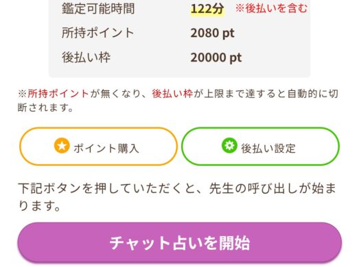 ヴェルニでチャット占いを使う方法